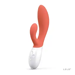 Вибратор Lelo Ina 3 кролик для стимуляции клитора и точки G, 20х4.5 см оранжевый