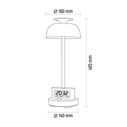 LED лампа настiльна Videx VL-TF24G 8W 4000K з акумулятором та RGB зелена (VL-TF24G) - мініатюра 7