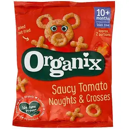 Дитячі кукурудзяні снеки Organix Saucy Tomato органічні 15 г