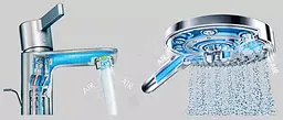 Душова система Hansgrohe Croma Select S 280 1jet Showerpipe з термостатом Brushed Black Chrome 26890340, Шліфований чорний хром - мініатюра 4