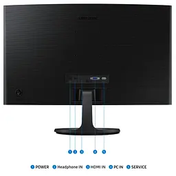 Монітор Samsung LS24D360GAIXUA - мініатюра 6