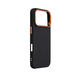Карбоновый чехол для Apple iPhone 17 Pro, LikeCarbon2 SE MagCase, черный, тонкий защитный чехол-панель из поликарбоната с магнитами N52, MagSafe, противоударный, совместимый с беспроводной зарядкой, приподнятые края для защиты камеры, ArmorStandart (ARM89164) - мініатюра 3