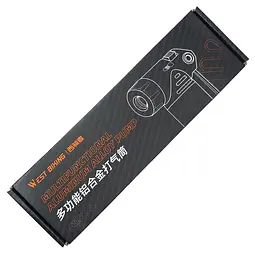 Насос велосипедний West Biking YP0711167 FV/AV пластиковий чорний 80 Psi (G0001570) - мініатюра 6