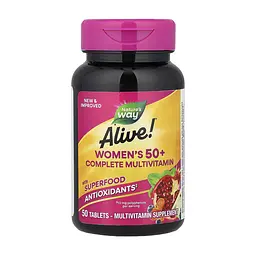 Мультивітаміни для жінок 50+ Women's 50+ Complete Multivitamin 50 таблеток - мініатюра 3