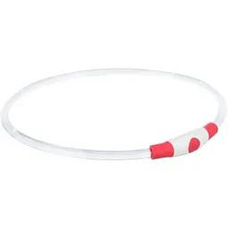 Нашийник для собак Trixie Flash Light Ring USB миготливий силіконовий S–M 40 см/8 мм червоний