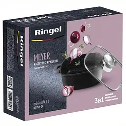 Каструля Ringel Meyer 4 л с кришкою 24 см (RG-2129-24) - мініатюра 5