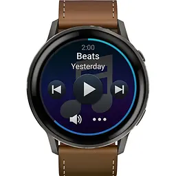 Смарт-годинник Garmin Venu 4 45mm Slate with Brown Leather Band (010-03014-03) [153838] - мініатюра 3