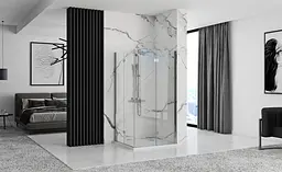 Душова кабіна Rea Fold N2 70x70 chrome REA-K7444 + REA-K7444, Хром, Універсальна, прозорий, хром - мініатюра 5