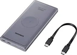 Зовнішній акумулятор Samsung Wireless 10000mAh Gray [EB-U3300XJEGEU] [101849] - мініатюра 5