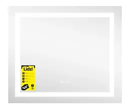 Дзеркало Lidz Kubis (KU1) 600х700 мм, прямокутне, з LED-підсвічуванням Touch LDKU60070049285 - мініатюра 3