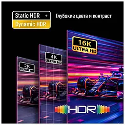 Кабель мультимедійний DisplayPort M to DisplayPort M 3.0m V2.1 16K black ColorWay (CW-CBDP092-BK) - мініатюра 10