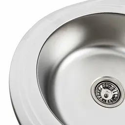 Кухонна мийка з нержавіючої сталі Platinum декор 7750 (0,8/180 мм), R, Decor - мініатюра 5