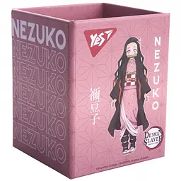 Стакан для письмового приладдя Yes Demon Slayer картон 8х8х10 см рожевий (708269)
