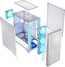 Корпус LogicConcept Dart Pro ARGB Midi White (AT-DART-PRO-ARGB-20) - мініатюра 5