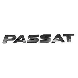 Емблема напис Passat для Volkswagen (2002-2020г) Чорний Глянець 190х23 мм на скотчі (Завод) - мініатюра 2