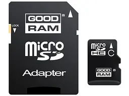 Карта пам'яті GOODRAM microSDHC Class10 UHS I + SD adapter 32 GB (M1AA-0320R12)