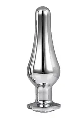 Dt21825 анальна пробка конічної форми Dream Toys Gleaming Love Silver Pleasure Plug L