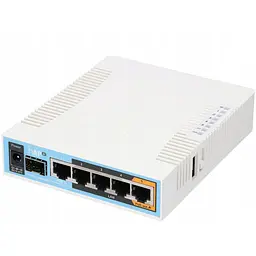 Маршрутизатор Mikrotik RB962UiGS-5HacT2HnT hAP ac with 720MHz CPU, 128MB RAM, 5x Gigabit LAN, built- - мініатюра 4