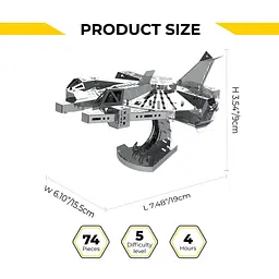 Колекцiйна модель Metal Time Nebula Scout Spaceship MT098 - мініатюра 2