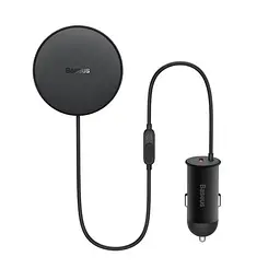 Бездротовий Автомобільний зарядний пристрій Baseus CW01 Magnetic Wireless 15W(+АЗУ Type-С 25W) Claw Editon Чорний C40141000111-00