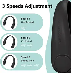 Портативний шийний вентилятор YOULEY 360° Bendable Head - мініатюра 2