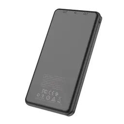Зовнішній акумулятор Borofone bt28 Beneficial mobile power bank 10000 mAh чорний - мініатюра 3