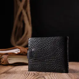 Чоловічий шкіряний гаманець KARYA 11,5х9,5х2 см acs0023956 - мініатюра 8
