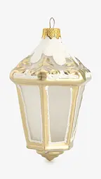 Ялинкова прикраса Ліхтарик Формова 3 Бежевий shop (2000999359835) - мініатюра 1