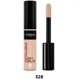 Стійкий багатофункціональний консилер для обличчя L'Oreal Paris Infaillible відтінок 328 Linen 11 мл - мініатюра 2