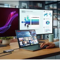 Концентратор J5create USB-C 9-in-1 2xUSB 3.2 + 2xUSB-C PD + 2xHDMI 4K + DisplayPort + SD/TF + RJ45 1000Mbps gray (JCD397-N) - мініатюра 10