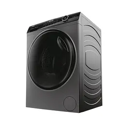 Прально-сушильна машина Haier фронтальна 8(5) кг 1400 A 46 см дисплей пара інвертор люк чорний прямий привід cріблястий - мініатюра 5