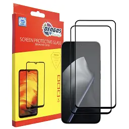 Скло захисне Dengos Xiaomi 15T / 15T Pro 5G Black 2 pcs (DG-TG2P-98)