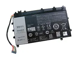 Акумулятор для ноутбука Dell Latitude E7350 271J9 (для екранного блоку), 2500 mAh (30Wh), 3cell, 11.1V, Li-Pol, - мініатюра 3