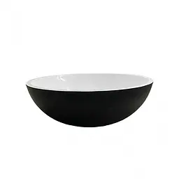 Умивальник Adamant KREIS-42 Black-White 420x420x150 мм штучний камінь - мініатюра 2