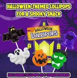 Льодяник на паличці Amos Halloween Candy Lollipop 1шт - мініатюра 4
