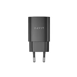 Зарядний пристрій HAVIT UC30 PRO GaN 30W USB-A+USB-C Black HAVIT (28632-000) - мініатюра 3