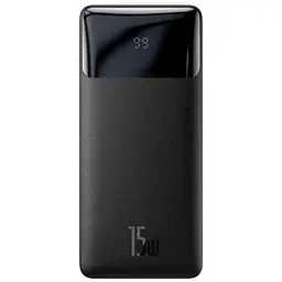 Зовнішній акумулятор (Power Bank) Baseus Bipow Digital Display Powerbank 15W 30000 mAh Black (PPDML-K01)