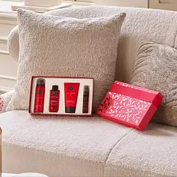 Подарунковий набір Rituals The Ritual of Ayurveda Small Gift Set: гель-піна для душу 50 мл + крем для тіла 70 мл + олія для душу 75 мл + спрей-міст для тіла та волосся 20 мл - мініатюра 3