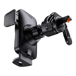 Бездротовий Автомобільний зарядний пристрій Baseus Wisdom Auto Alignment Car Mount Wireless QI 15W Air Outlet чорний CGZX000001 - мініатюра 5