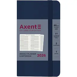 Щотижневик Axent 2026 Pocket Strong 90 x 150 мм синій (8508-26-02-A) - мініатюра 2