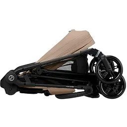 Коляска Cybex Melio Carbon Almond Beige з бампером (525000011) - мініатюра 7