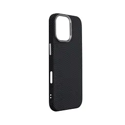 Карбоновый чехол для Apple iPhone 17, LikeCarbon2 MagCase, черный, тонкий защитный чехол-панель из поликарбоната с магнитами N52, MagSafe, противоударный, совместим с беспроводной зарядкой, приподнятые края для защиты камеры, ArmorStandart (ARM88379) - мініатюра 3