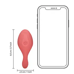 Вібратор Loveline Brighto Remote Control 9.5 см (червоний) - мініатюра 10