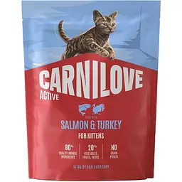 Сухий корм для кошенят Carnilove Active Salmon & Turkey Kitten лосось та індичка 400 г