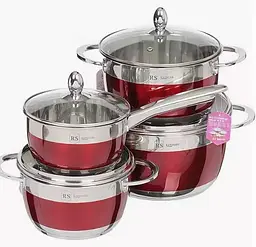 Набір посуду Rainstahl RS-1818-08 Red - мініатюра 2