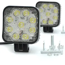 Додаткова LED фара 27W (3W x 9) 10-30V 82x80x30 mm Далека (87 27W) 2 шт. (3432)