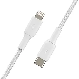 Кабель Belkin USB-C > Lightning заряджання/синхронізації 2м, 30Вт, Type-C, плетений, білий teh0013729 - мініатюра 4