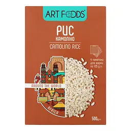 Рис Art Foods Камоліно, 500 г (4 упаковки по 125 г) (780645) - мініатюра 2