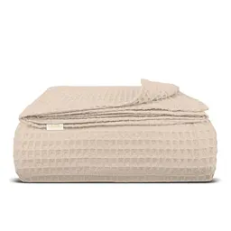 Плед-покривало Cosas Magnolia Greek Waffle вафельний 110х140 см магнолія (Blanket_07Magnolia_GreekWaffle_110x140)