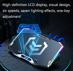 Охолоджувальна підставка для ноутбука 15-17.3 дюймів Ice Coorel K-9 Blue RGB - мініатюра 5